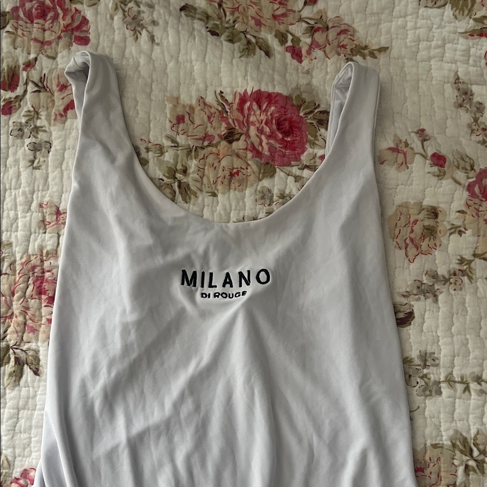 Milano Di Rouge Women's white bodysuit